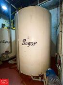 (1) Sugar Tank 25,000 LB Capacity, Dimensions = 7' 6" Diameter x 9' 6" Height  - Rigging Fee: $3500