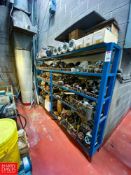 (1) Metal Rack with Motors, Filters and Spare Parts - Rigging Fee: $1500