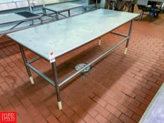 (1) S/S Table , Dimensions = 84'' Length x 36'' Width - Rigging Fee: $60