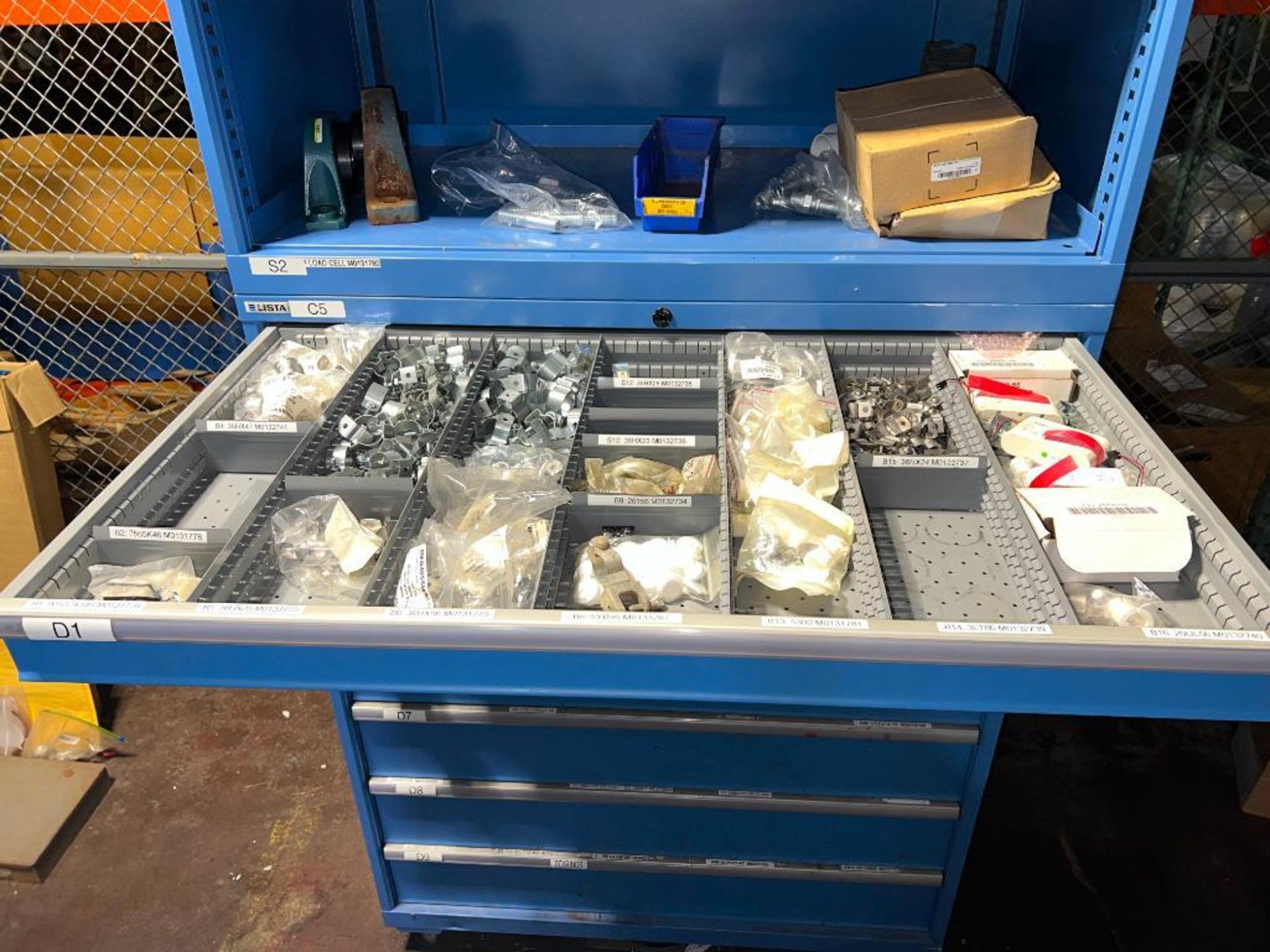 150+ Dodge, Koyo, Seal Master, SKF, Other Bearings, Other Seals and Lista 9-Drawer Cabinet with Shel - Image 4 of 12