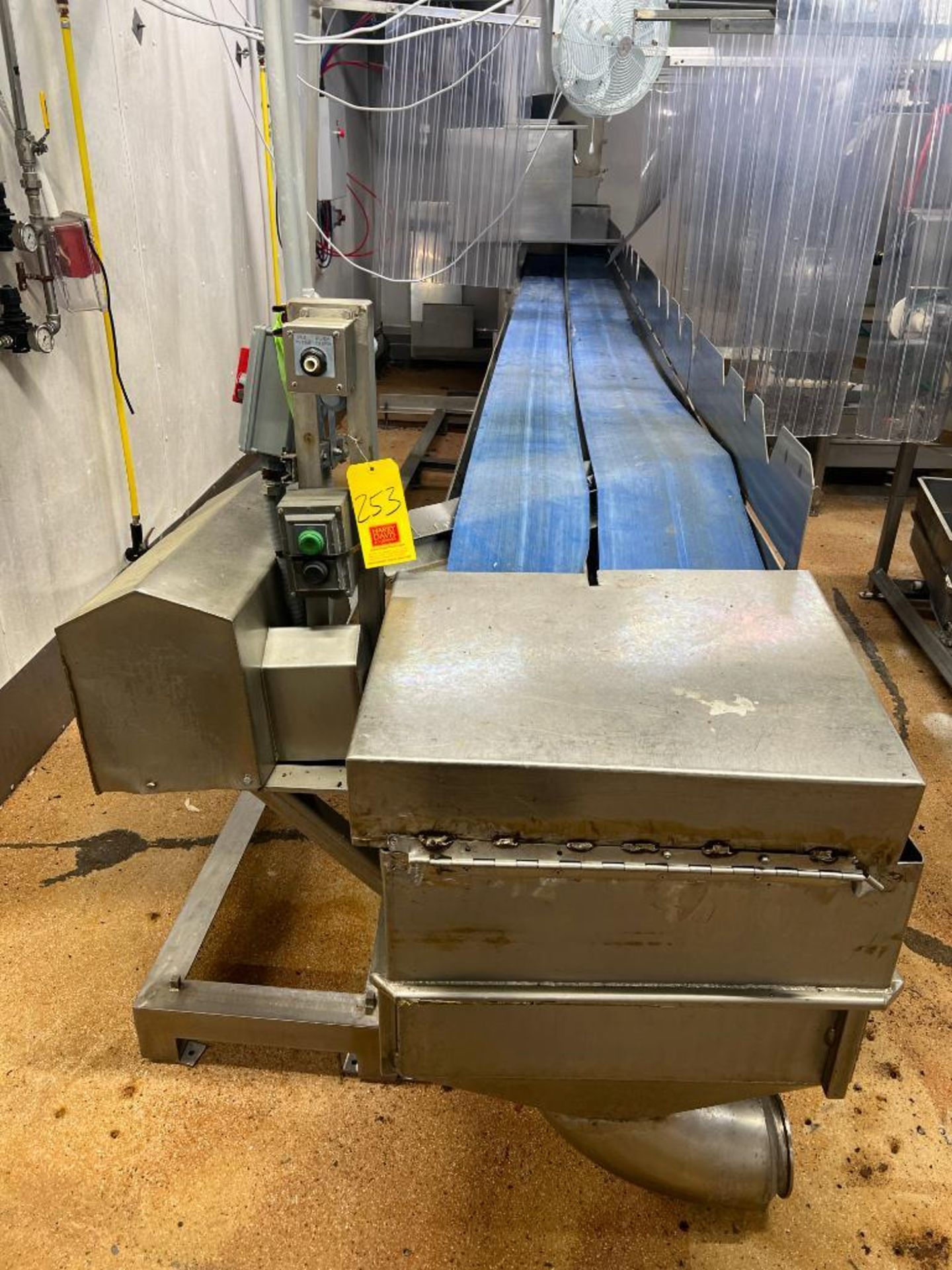 Dual Lane S/S Framed Conveyor with Drive, Dimensions= 21' x 22" - Rigging Fee: $1900