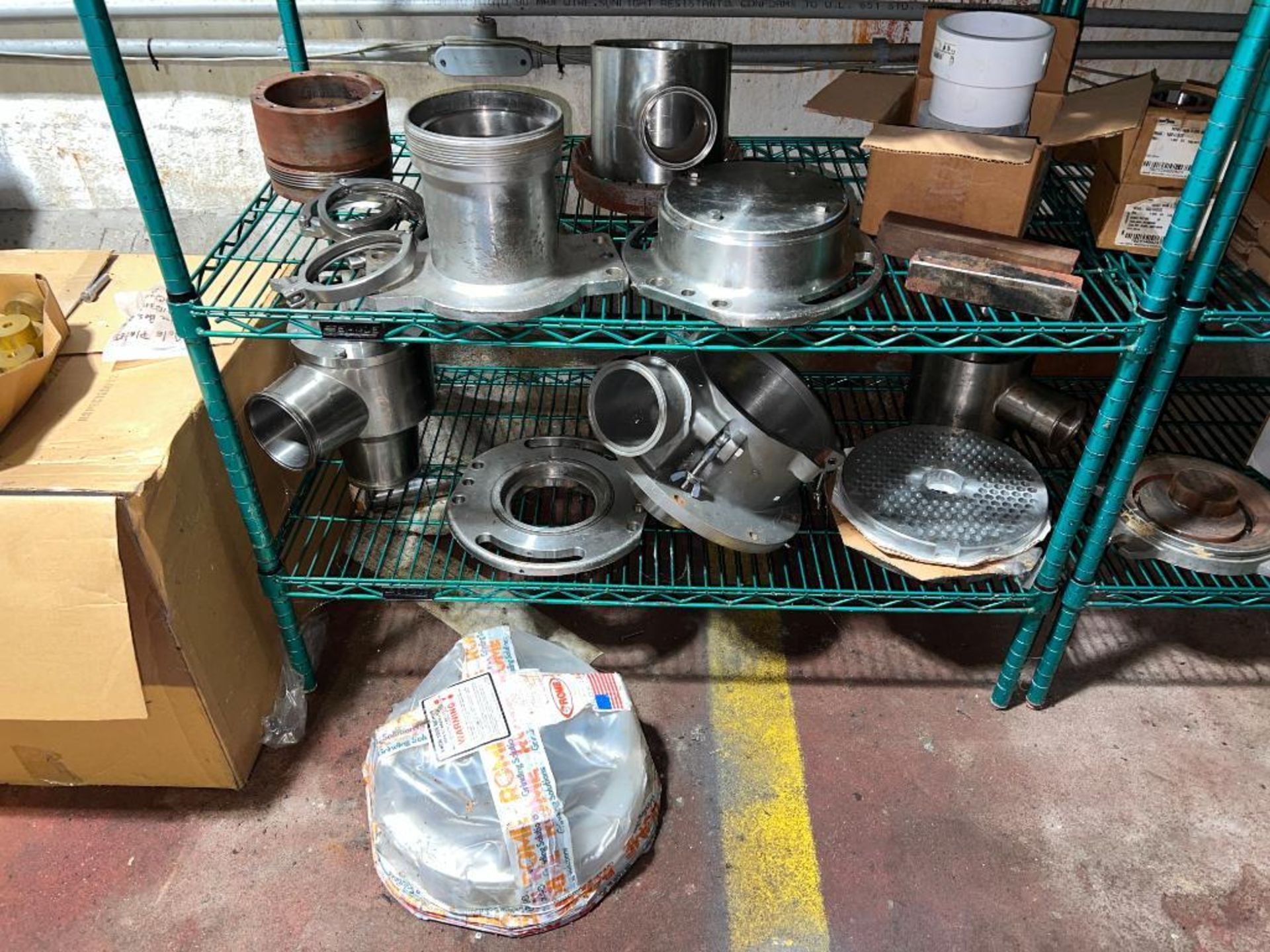 Grinder Plate, Feed Screw, Hardware and Shelves - Rigging Fee: $350 - Image 3 of 7