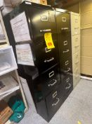 (3) Desks, (2) chairs, (5) Filing Cabinets and Shelving Unit - Rigging Fee: $125