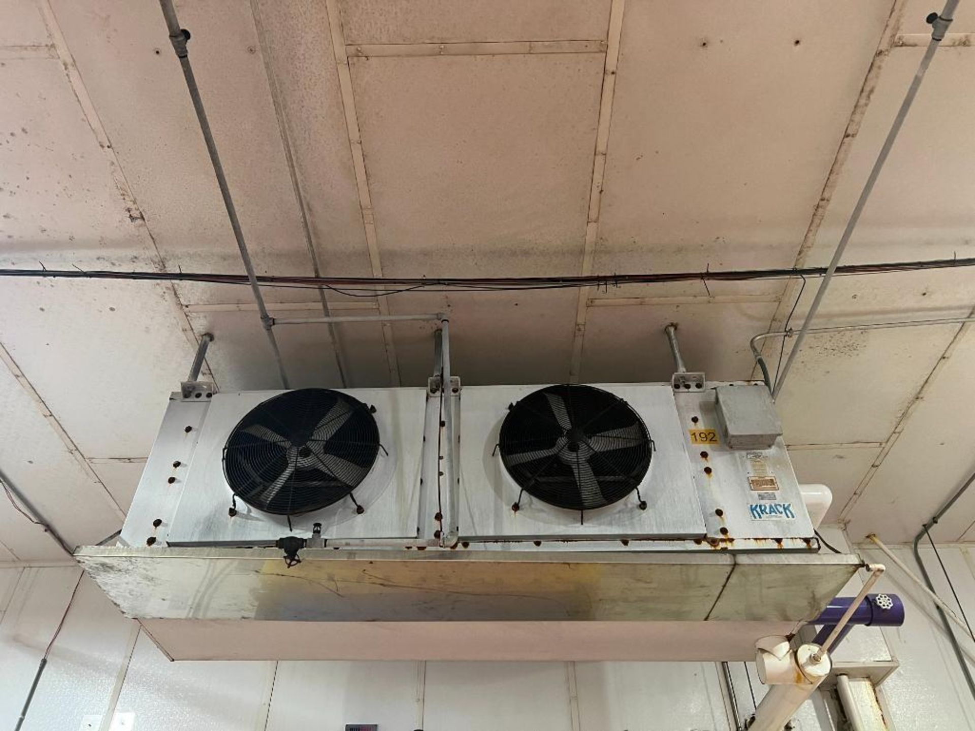 (3) Krack 2-Fan Ammonia Cooler Evaporators and Guntner 2-Fan Ammonia Cooler Evaporators - Rigging Fe
