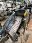 S/S Elevator Conveyor with Rubber Roller Press and Controls - Rigging Fee: $500