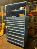150+ Dodge, Koyo, Seal Master, SKF, Other Bearings, Other Seals and Lista 9-Drawer Cabinet with Shel