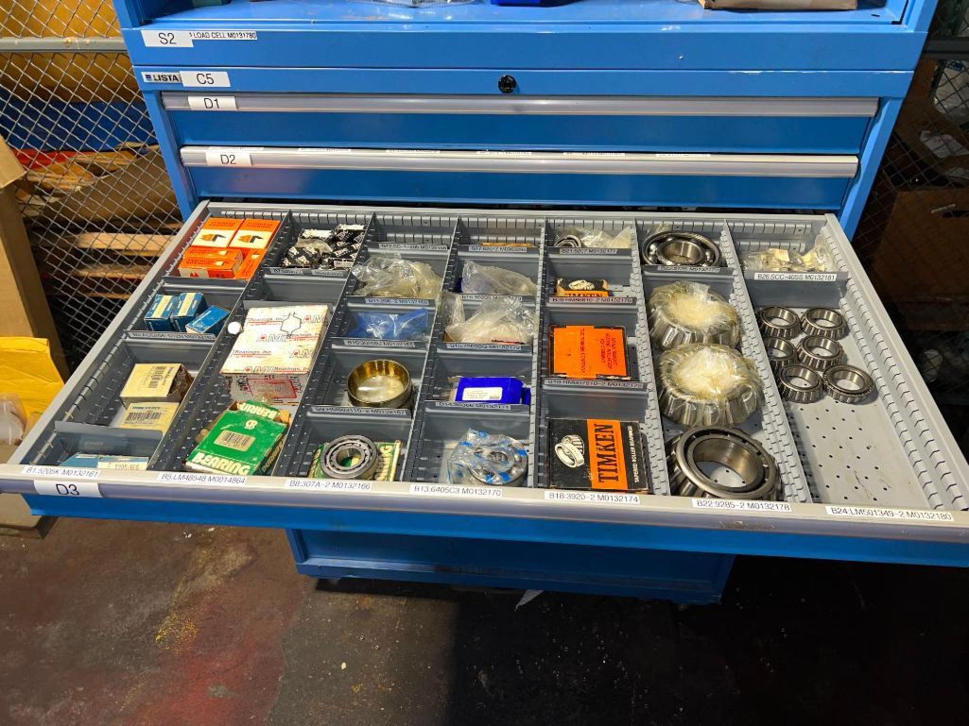 150+ Dodge, Koyo, Seal Master, SKF, Other Bearings, Other Seals and Lista 9-Drawer Cabinet with Shel - Image 6 of 12