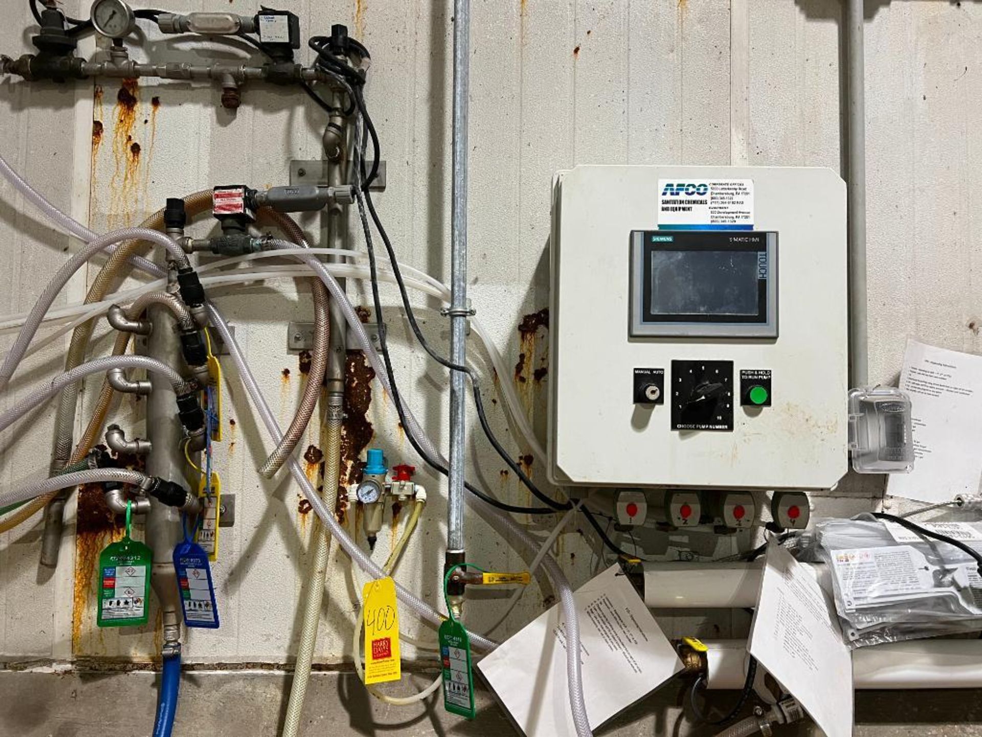 AFCO Chemical Feed System with Controls and (7) Pumps - Rigging Fee: $200
