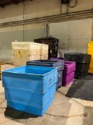 Assorted Plastic Tubs - Rigging Fee: $200