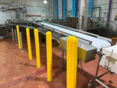 S/S Frames Conveyor with Drive, Dimensions= 50' x 2'