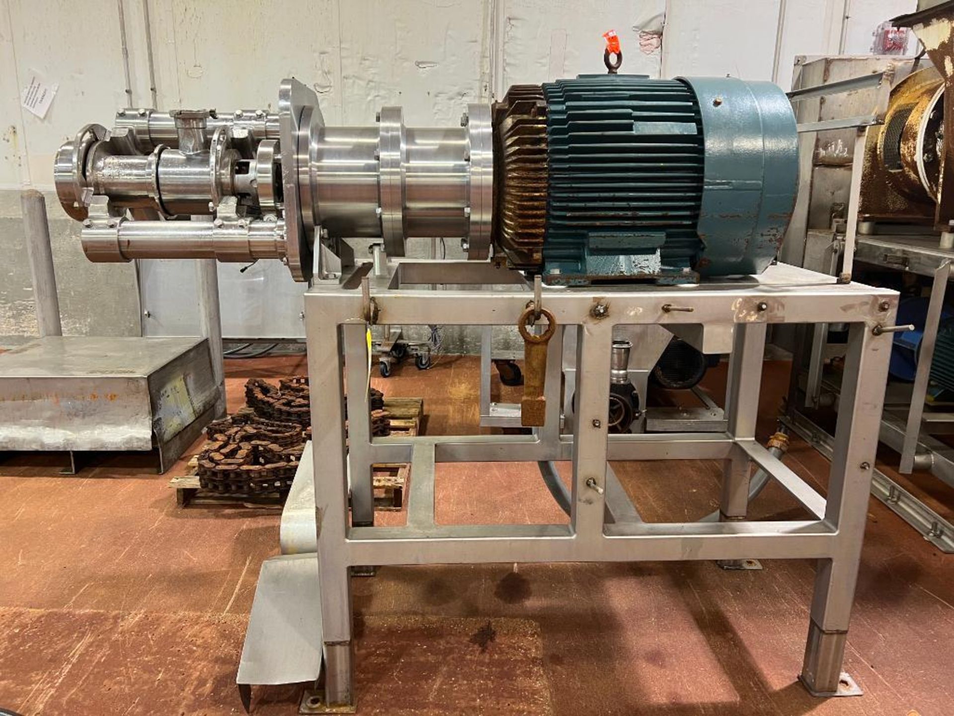 S/S Mono Pump with Baldor 60 HP 1,785 RPM Motor and S/S Base - Rigging Fee: $650