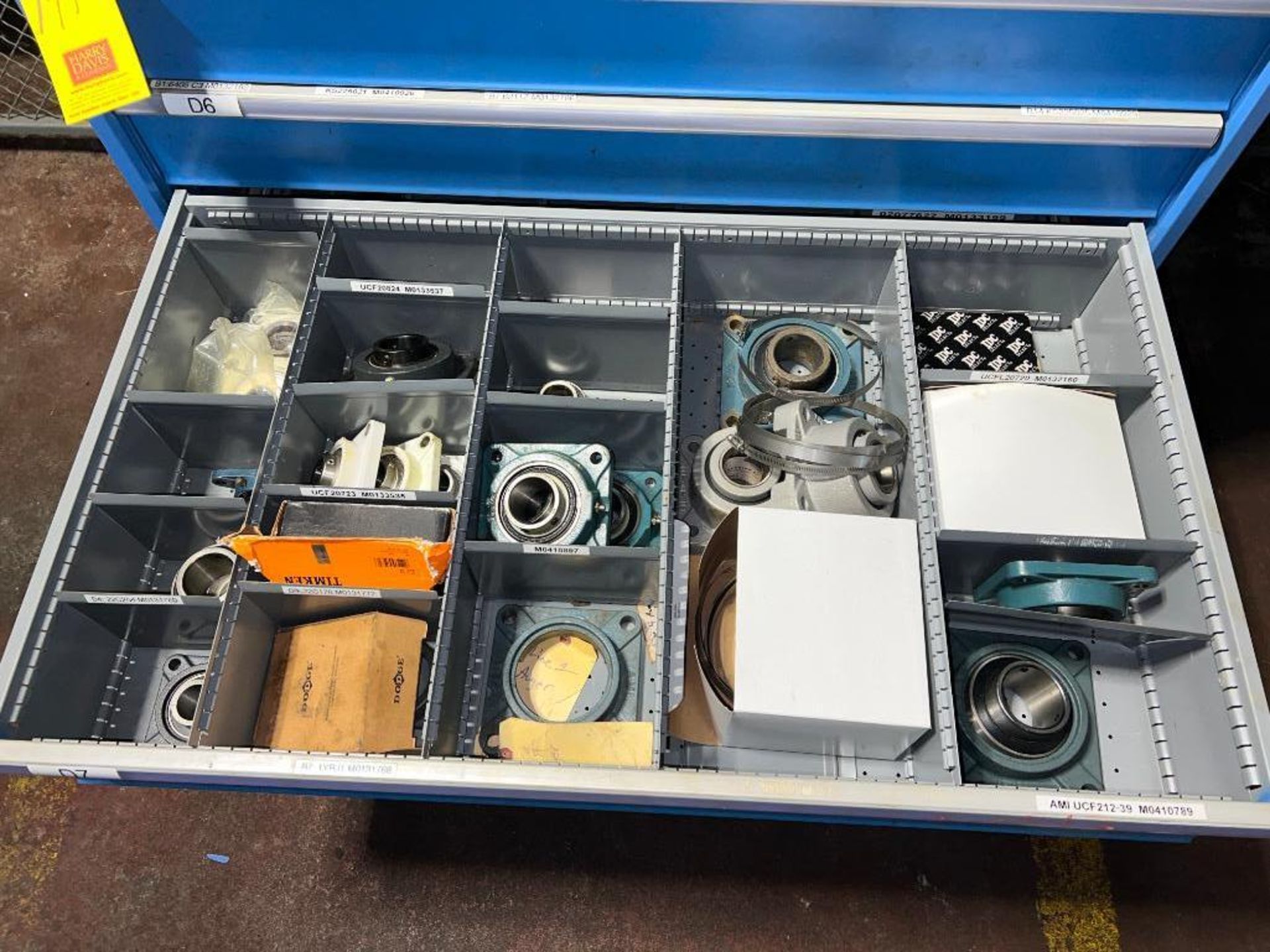 150+ Dodge, Koyo, Seal Master, SKF, Other Bearings, Other Seals and Lista 9-Drawer Cabinet with Shel - Image 10 of 12