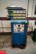 Miller AC/DC Inert Gas Welding Machine With 10 Drawer Cabinet with Tips, Tig Torch Cones, Torch Caps