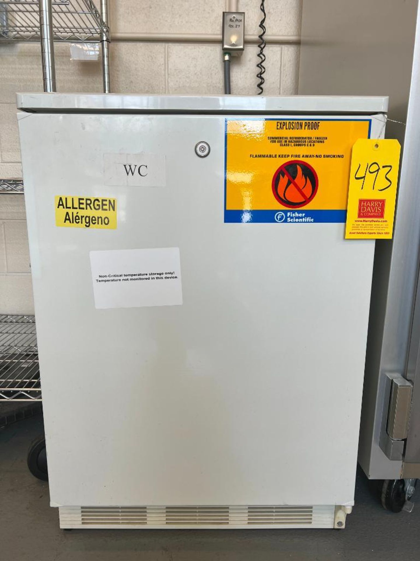 Fisher Scientific Explosion Proof Commercial Refrigerator/Freezer - Rigging Fee: $200