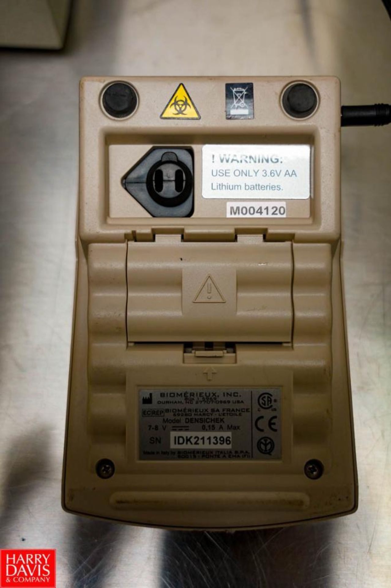 Biomerieux Automated ID/AST Instrument Heat Dissipated : 1025 BTU/Hr. (Normal), Electrical Power: 11 - Image 10 of 21