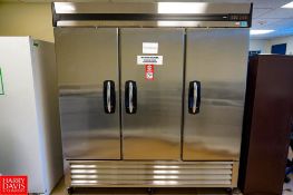 Norlake 3 Door Reach in Refrigerator 31'' x 78'' x 84'' Tall, Operating Temperature: +30F to +38F, M