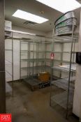 Eagle (6) Sections of 5 Shelf Wire Shelving 800 lbs Capacity - Rigging Fee: $200