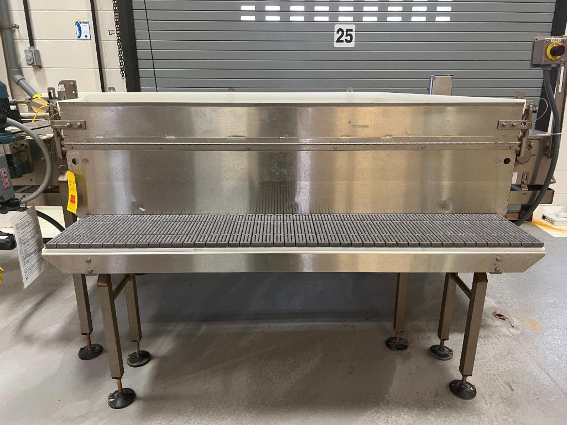 S/S Framed Roller Conveyor, Dimensions = 66" x 12" - Subject to Bulk Bid - Rigging Fee: $350