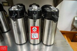 Coffee Insulated Portable Servers Stainless Steel , Pump Action - Rigging Fee: $50
