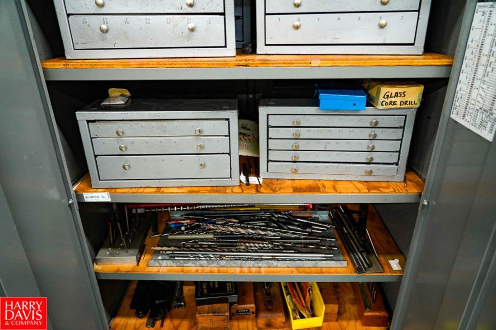 Contents of Tool Storage Crib 1 (3) 2 Door Metal Cabinet Filled with Lathe Tooling Bars, Collets, Dr - Image 22 of 24