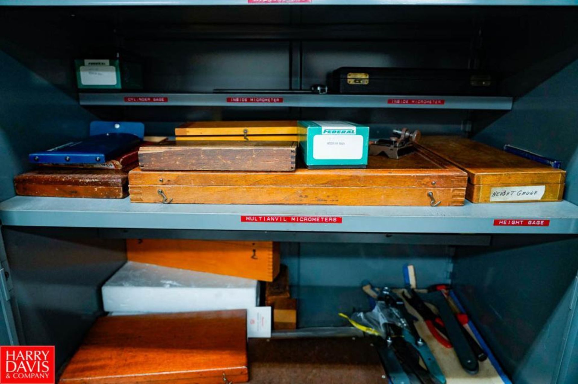 Contents of Tool Storage Crib 1 (3) 2 Door Metal Cabinet Filled with Lathe Tooling Bars, Collets, Dr - Image 15 of 24