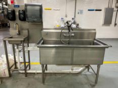 S/S 2-Basin Sink and S/S Automated Hand Sink - Rigging Fee: $450