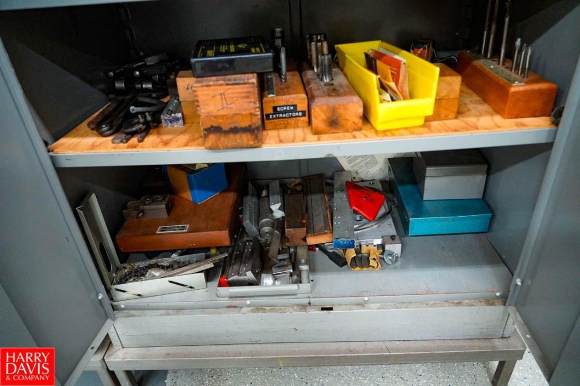 Contents of Tool Storage Crib 1 (3) 2 Door Metal Cabinet Filled with Lathe Tooling Bars, Collets, Dr - Image 24 of 24