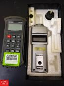(1) Extech Model 421504, Thermometer and (1) Shimpo Model DT-205B Tachometers - Rigging Fee: $50