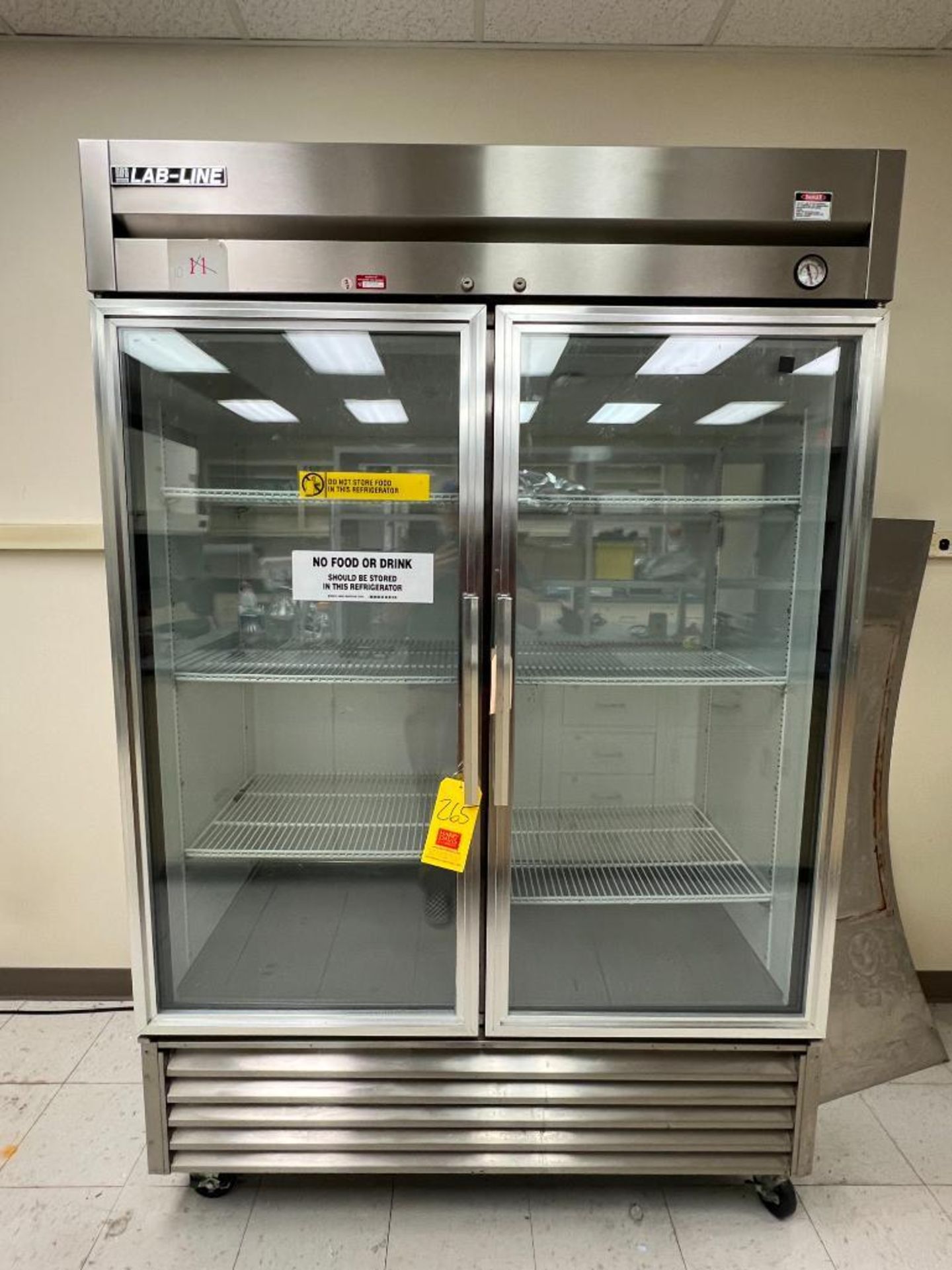 Lab-Line Glass 2-Door S/S Refrigerator, Catalog Number: 3784 - Rigging Fee: $200