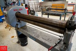 Niagara Sheet Metal Roller 4 Ft Rollers x 4'' Diameter Rollers, 480 Volts, Year 1955, Model: 351-P ,