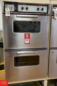 General Electric Double Oven 26'' x 27'' x 87'' Tall, Max Temp 500 and Broil - Rigging Fee: $100