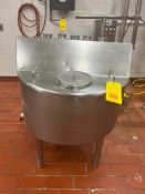 S/S 40 Gallon Balance Tank with Hinged Lid - Rigging Fees: $50