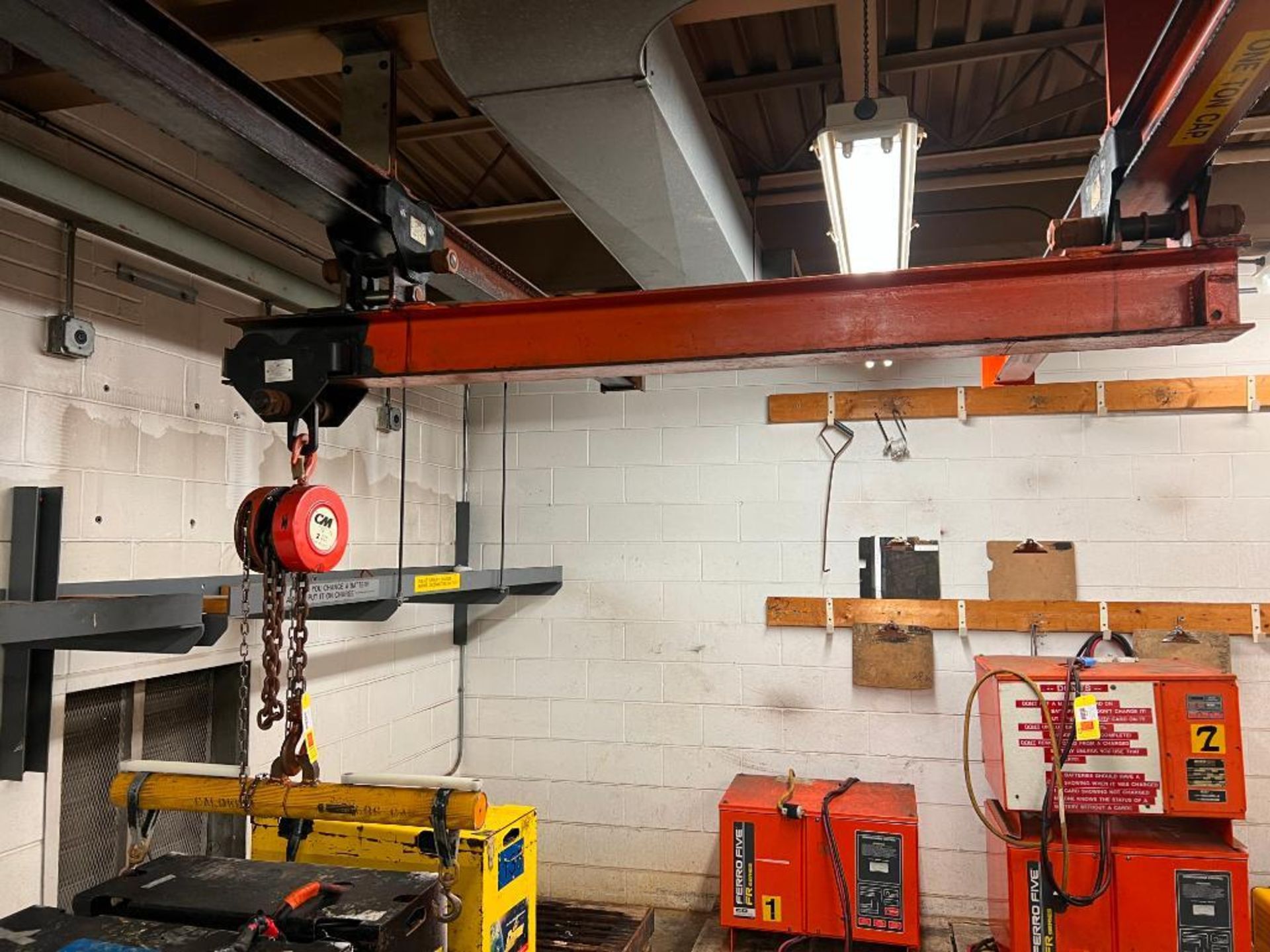 CM Series 622 2-Ton Capacity Hoist with Jib - Rigging Fees: $25 - Image 2 of 2