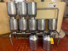 10 Gallon S/S Milk Containers - Rigging Fees: $450