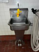 S/S Head Sink with Foot Controls and Hose Station and Sprayer - Rigging Fees: $200