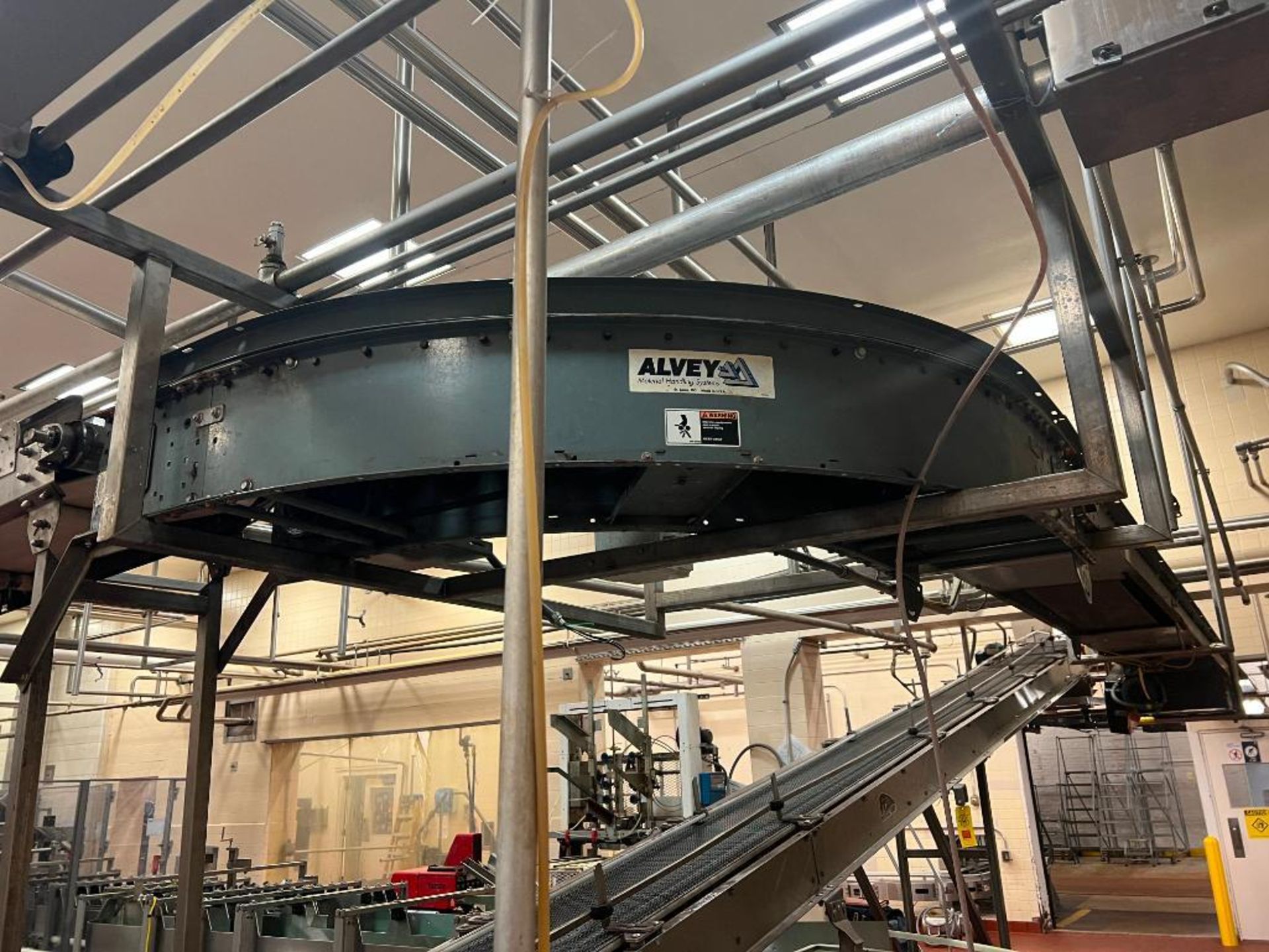 Alvey Material Handling Systems Overhead Conveyor with Drive - Rigging Fees: $3200