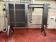 APV 2-Zone S/S Plate Heat Exchanger, Model: R51, S/N: 23469 with Foxboro IMT25 Meter and S/S