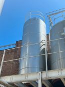 DCI 8,000 Gallon Jacketed All S/S Silo, S/N: 97-D-54786 with Vertical Agitation, (2) Tri-Clover