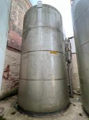 DCI 7,000 Gallon Insulated S/S Silo, S/N: 93-D-47601 with (2) Tri-Clover S/S Tank Valves