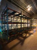 Sections 3-Deep Roller Pallet Racking , Dimensions = 12' x 8' - Rigging Fees: $2200