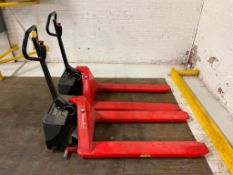 (2) Thork Lift 3,300 LB Capacity Electric Pallet Jack with Battery - Rigging Fees: $50
