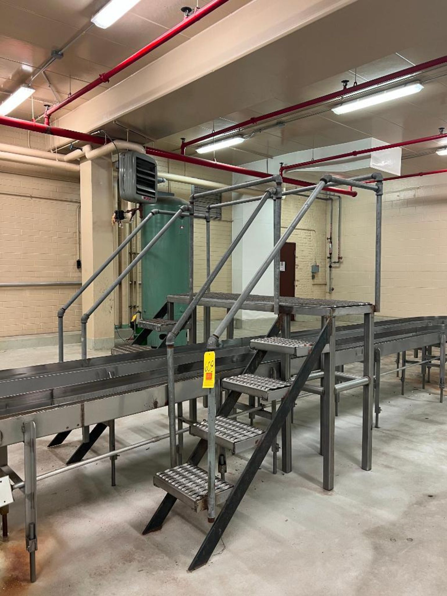 Conveyor Cross-Over with Platform, Stairs and Handrail - Rigging Fees: $350