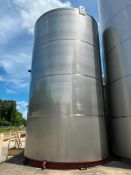 DCI 7,000 Gallon Jacketed All S/S Silo, S/N: 94-D-50105-A with (2) Tri-Clover Tank Valves, Level