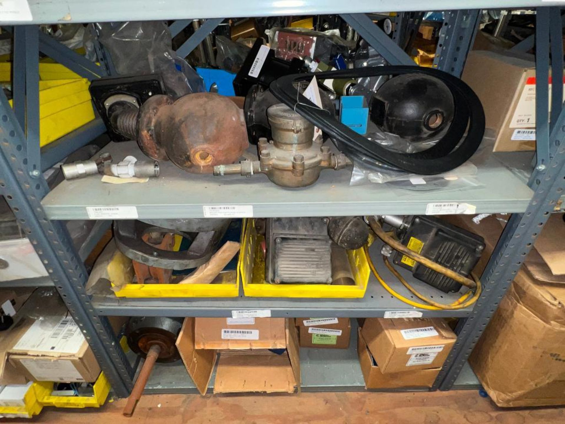 Assorted Gear Boxes, Auger Bit, Door Gaskets, Pump, Pump and Pump Parts, (2) Baldor .75 HP Motors - Image 21 of 35