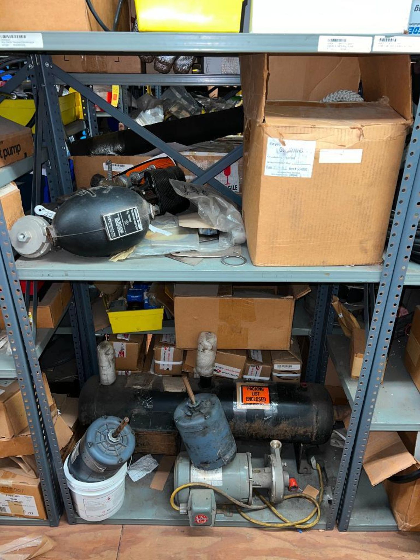 Assorted Gear Boxes, Auger Bit, Door Gaskets, Pump, Pump and Pump Parts, (2) Baldor .75 HP Motors - Image 13 of 35