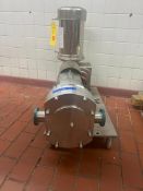 Alfa Laval Positive Displacement Pump with Sterling S/S Clad 5 HP 1,760 RPM Motor and 2" S/S Head