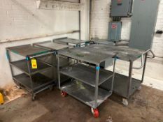 Assorted S/S Mobile Tables - Rigging Fees: $100