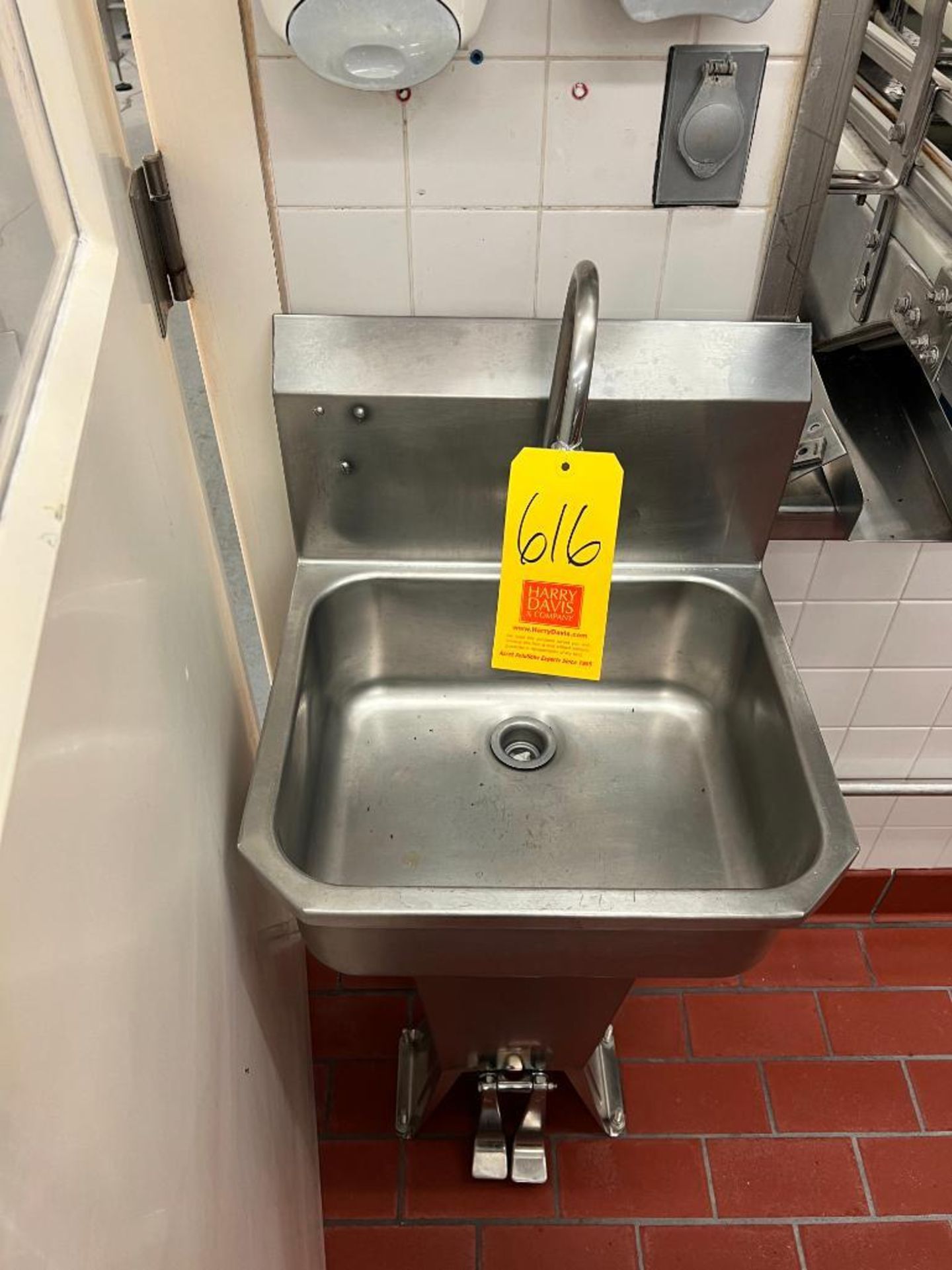 S/S Hand Sink with Foot Controls - Rigging Fees: $125