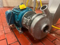 Tri-Clover Style Centrifugal Pump with Siemens Motor 15 HP 3,535 RPM Motor and 3" x 2" S/S Head