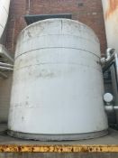 DCI 15,000 Gallon Jacketed S/S Silo, S/N: 11026 with (2) Tri-Clover Tank Valves, Level Sensor